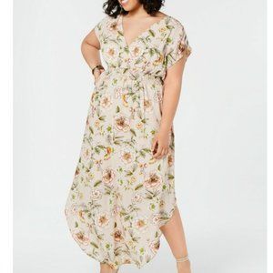Love Squared Pink Floral Maxi Dress